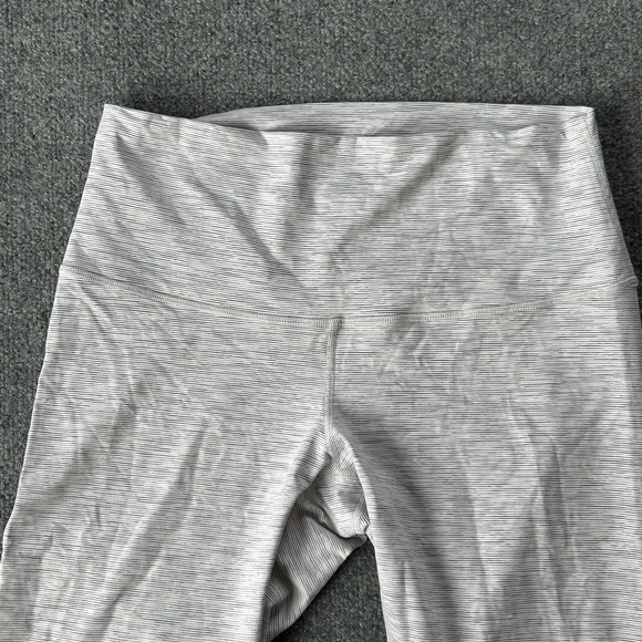 Lululemon Legging Women 12 Wunder Under Scalloped Hem High Rise Crop 32X24 Lulu - Picture 8 of 14